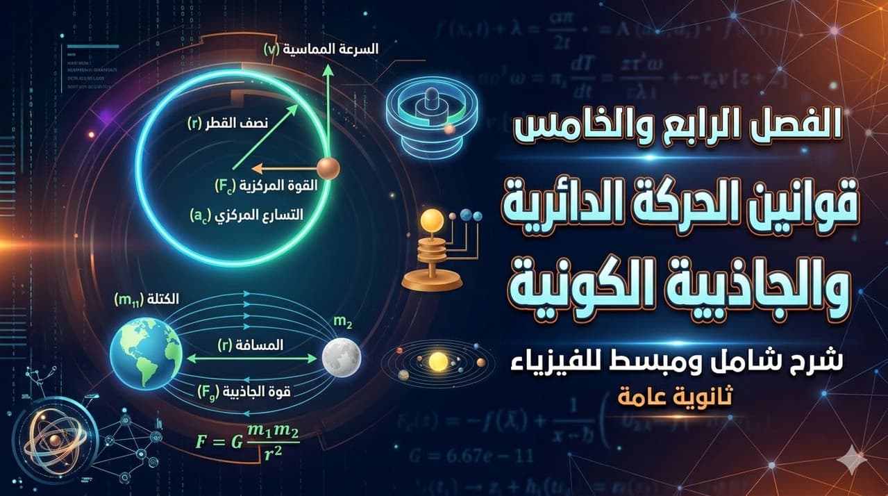 الفصل الرابع: قوانين الحركة الدائرية . الفصل الخامس: الجاذبية الكونية والحركة الدائرية .